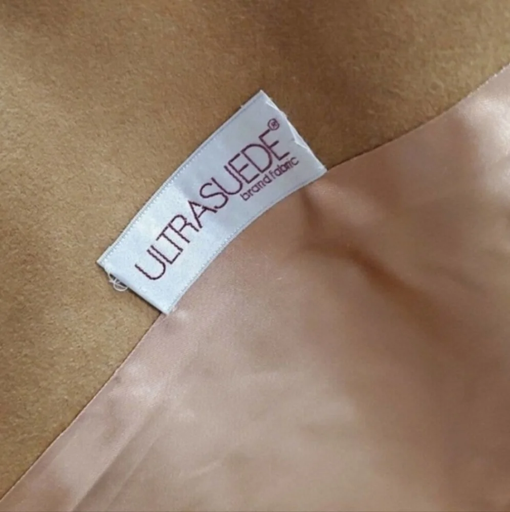 ERNST Strauss vintage ultra Suade coat with fur collar - Picture 5 of 6